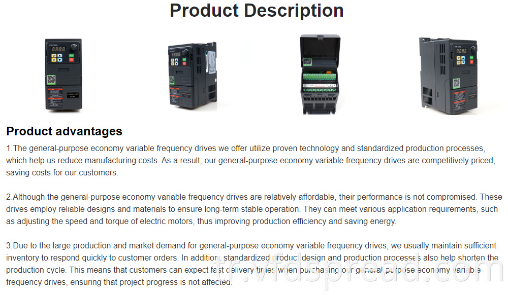 Variable Frequency Drive High Performance Cheap Vfd